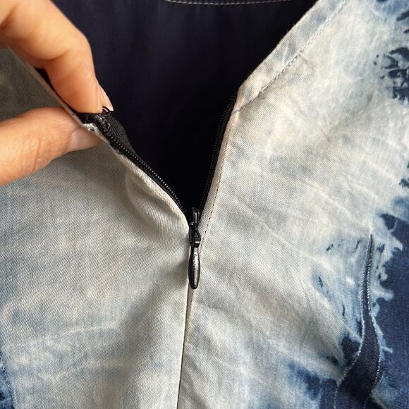 American Eagle Outfitters Tie Dye Denim Dress - Picture 9 of 9